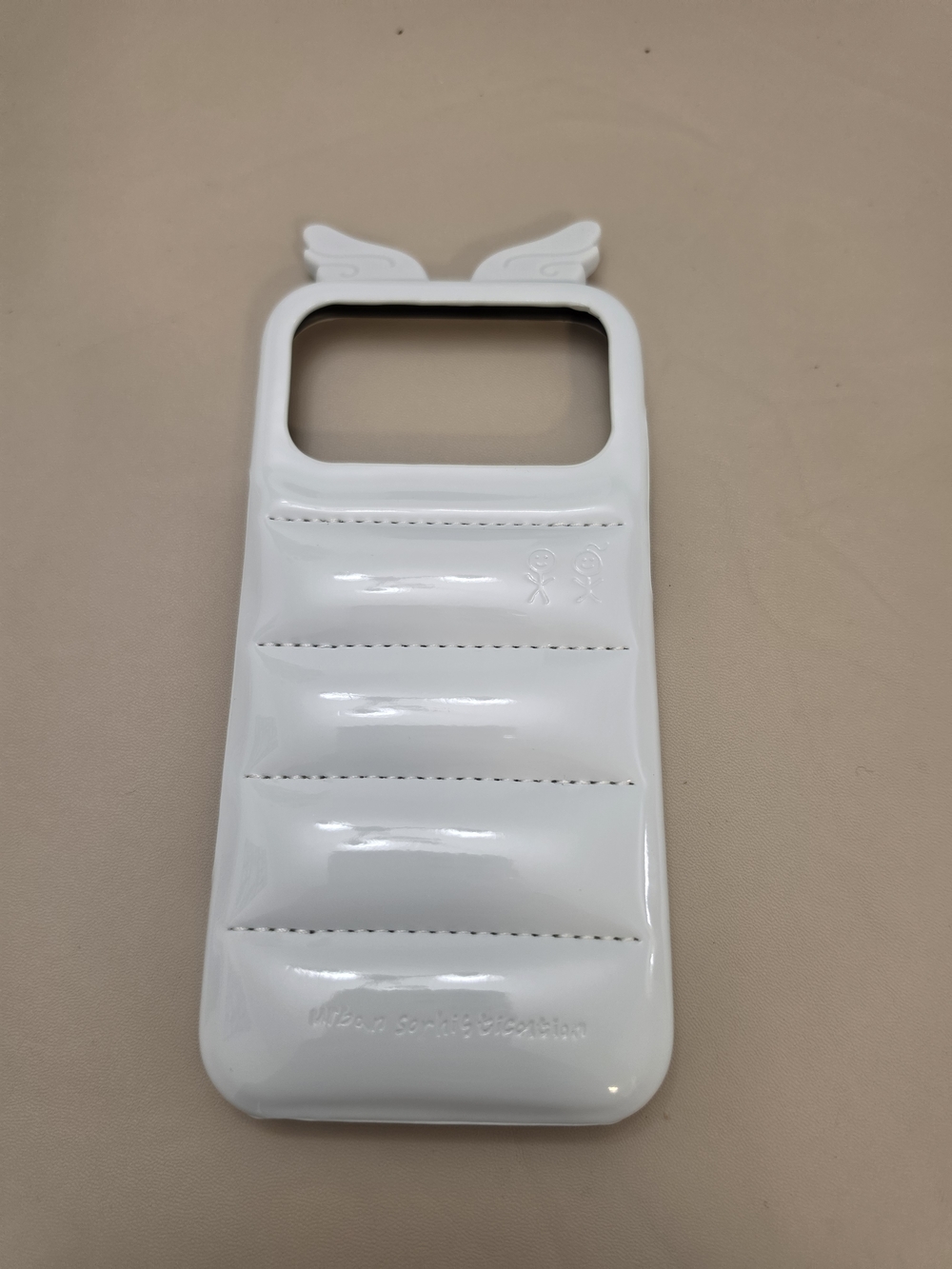 Light Blue Cushion Iphone 17 Pro Max Case with Wing Accent